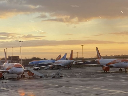 jets parked up covid